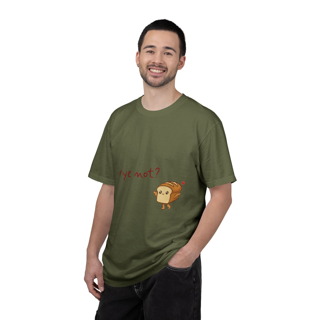 Rye Not? Cartoon Bread Character T-shirt | breadfriends graphic tee