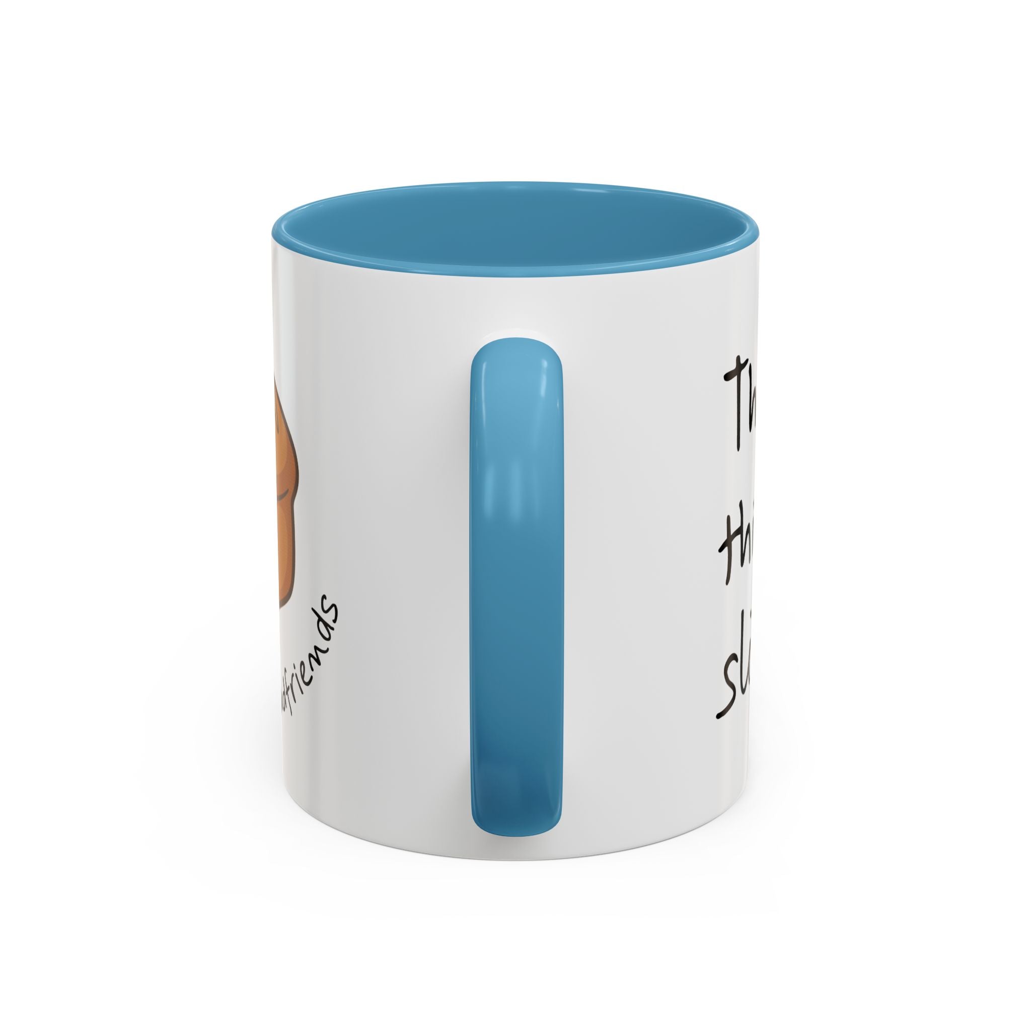Kawaii Walking Bread Illustration Mug | Accent Coffee Mug (11oz, 15oz) | Breadfriend