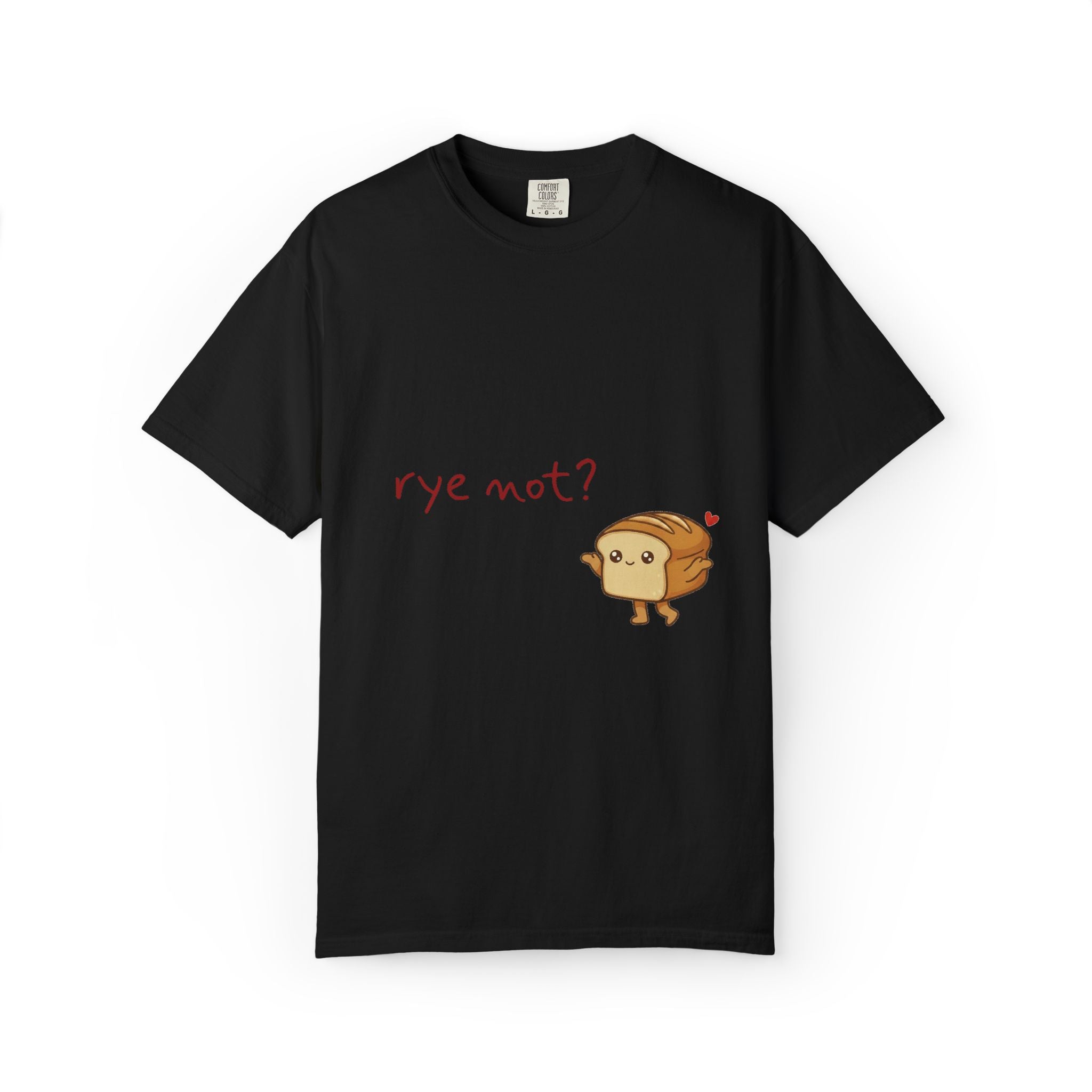 Rye Not? Cartoon Bread Character T-shirt | breadfriends graphic tee