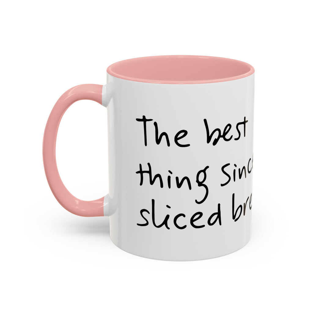 Kawaii Walking Bread Illustration Mug | Accent Coffee Mug (11oz, 15oz) | Breadfriend