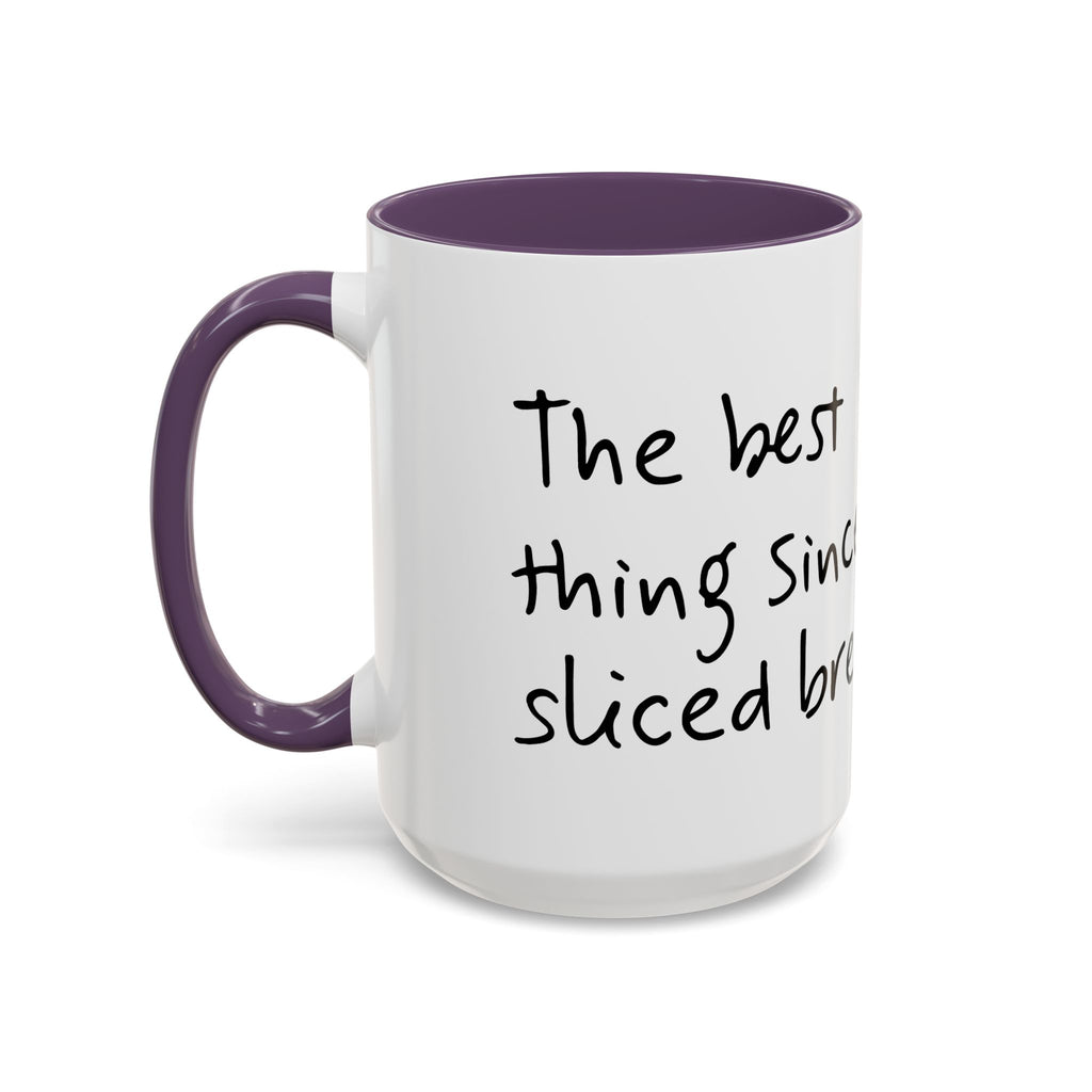 Kawaii Walking Bread Illustration Mug | Accent Coffee Mug (11oz, 15oz) | Breadfriend