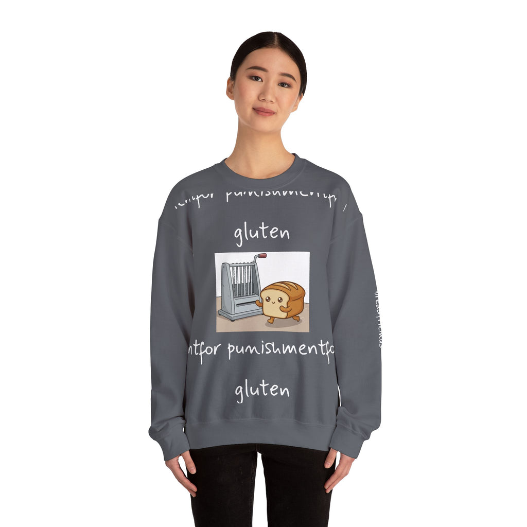 gluten for punishment Sweatshirt | Cute Bread Toaster Illustration | Breadfriend