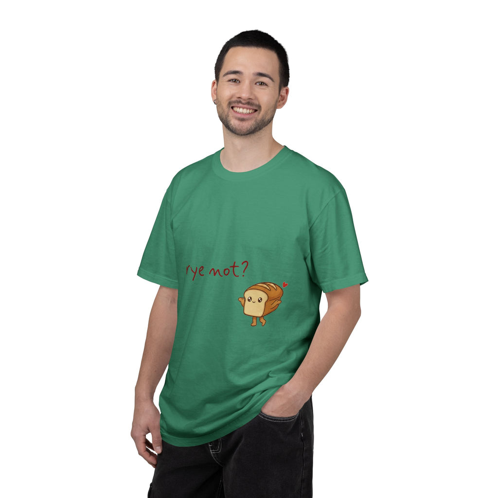 Rye Not? Cartoon Bread Character T-shirt | breadfriends graphic tee