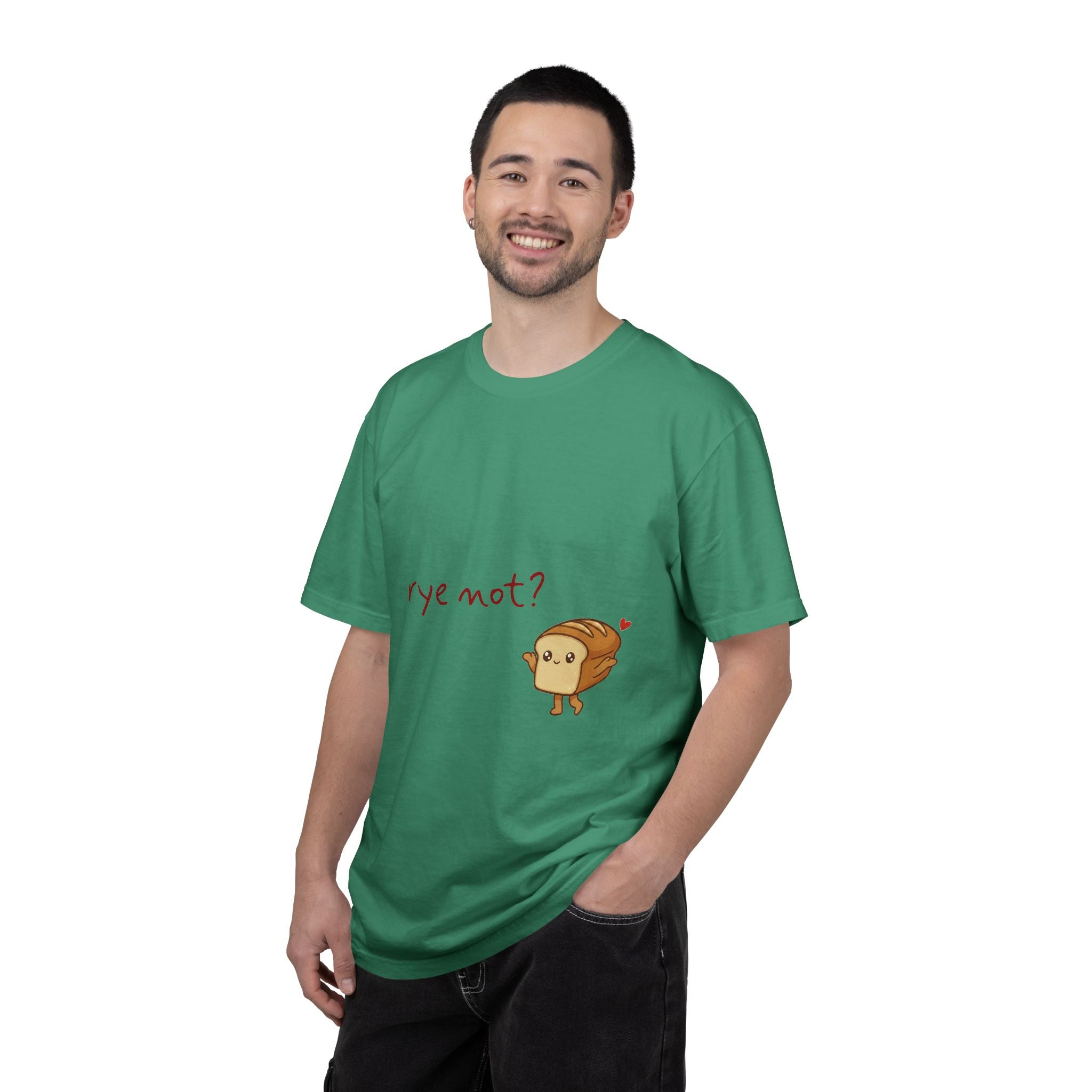 Rye Not? Cartoon Bread Character T-shirt | breadfriends graphic tee