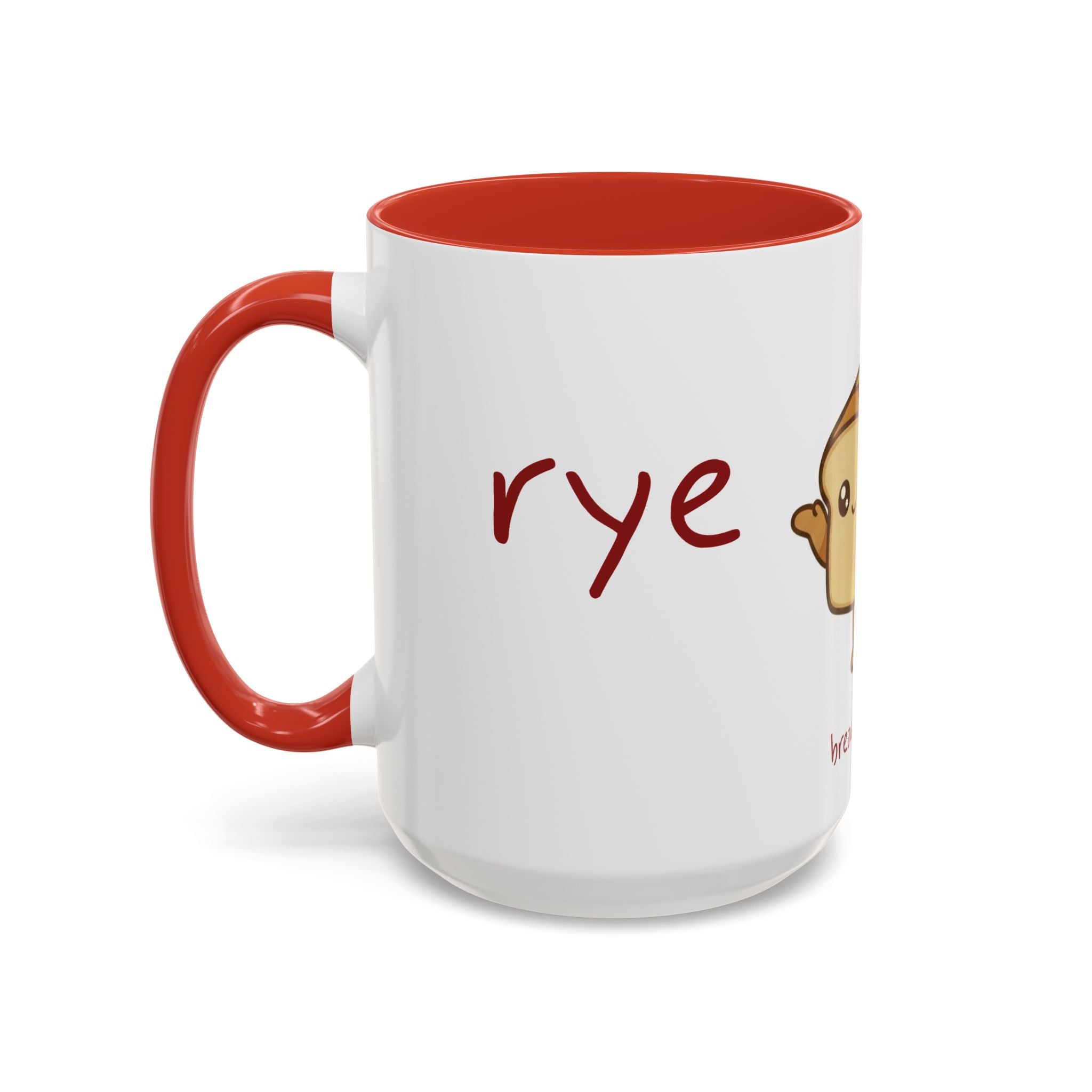 Rye Not? Walking Bread Illustration Mug | Kawaii Loaf Coffee Mug | Breadfriend