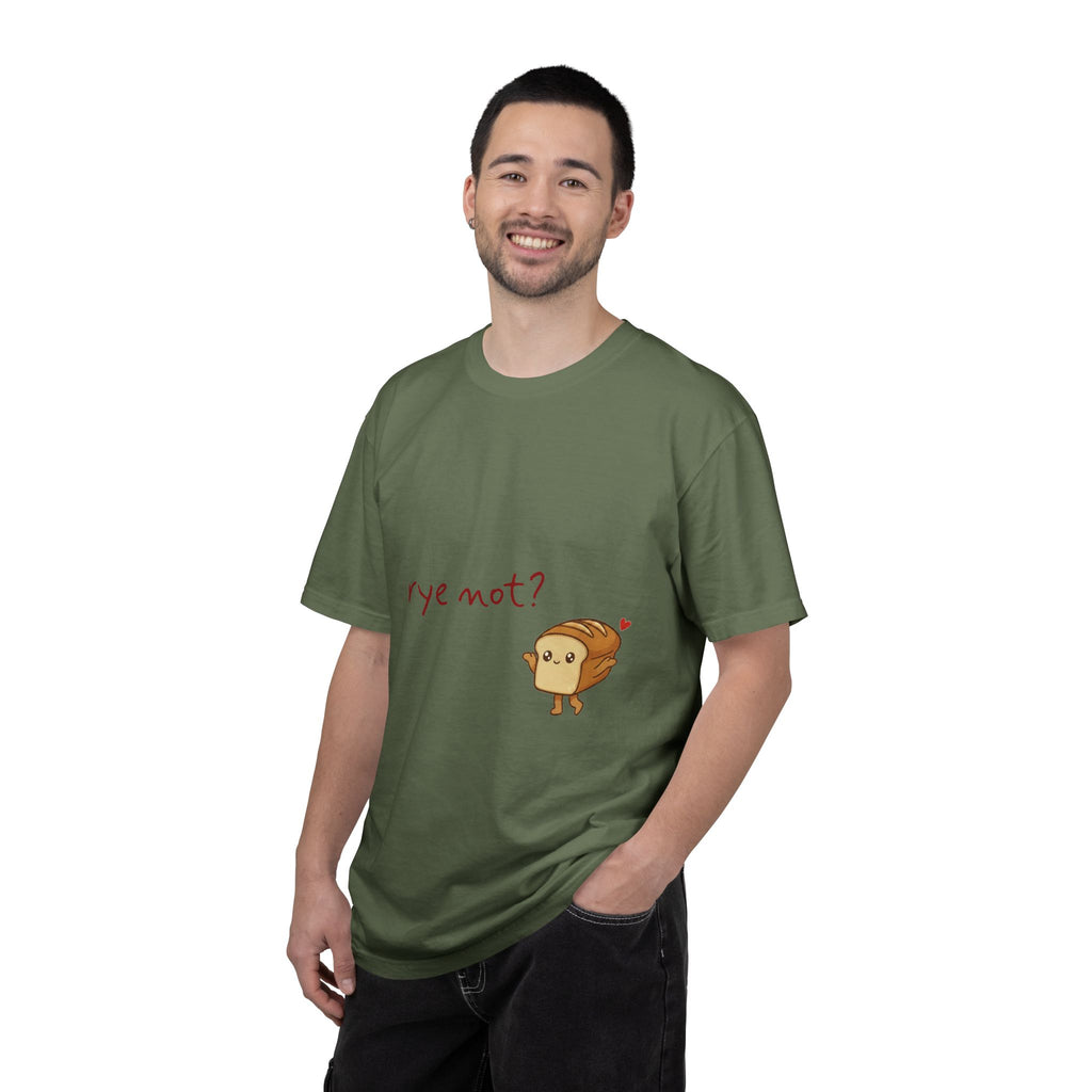 Rye Not? Cartoon Bread Character T-shirt | breadfriends graphic tee