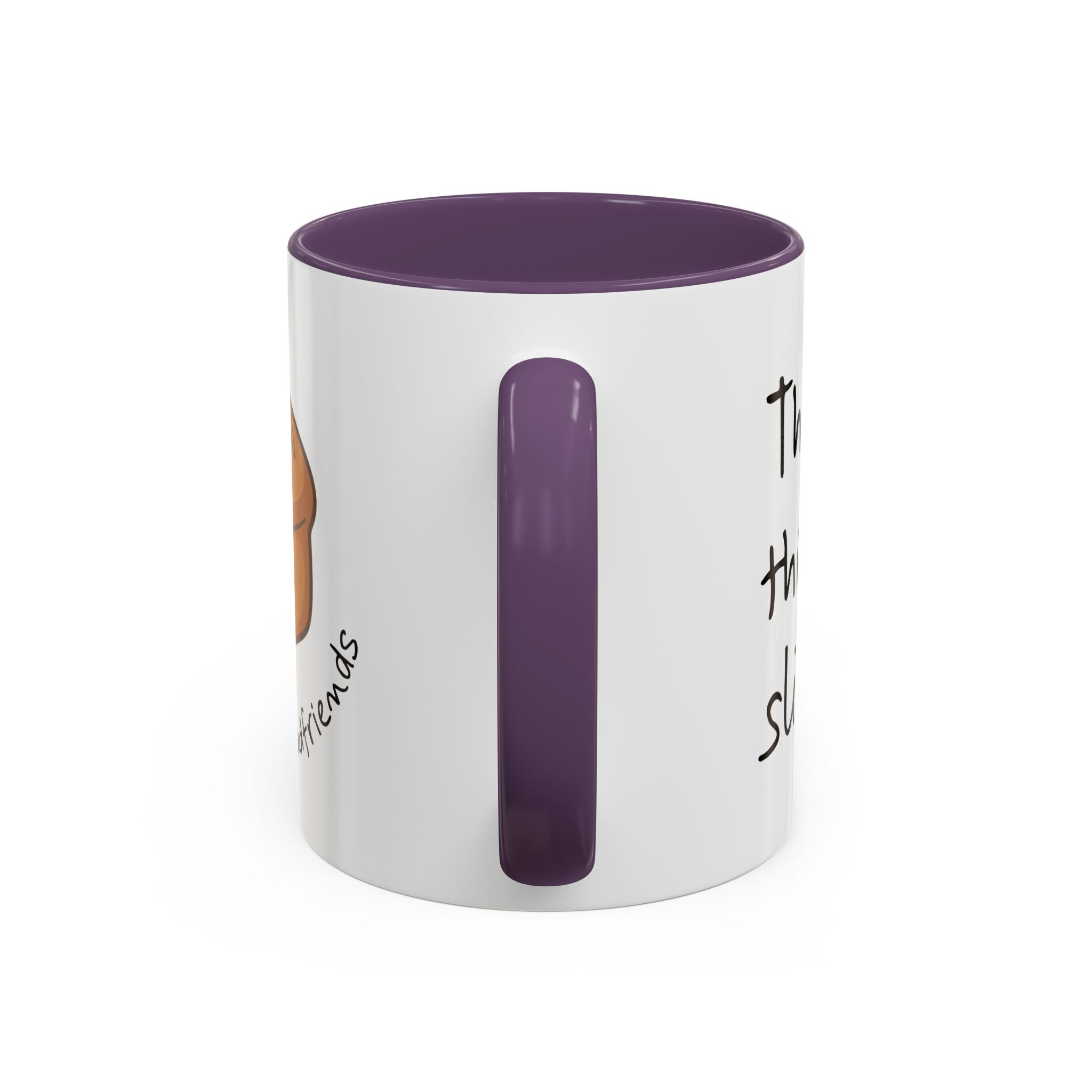 Kawaii Walking Bread Illustration Mug | Accent Coffee Mug (11oz, 15oz) | Breadfriend
