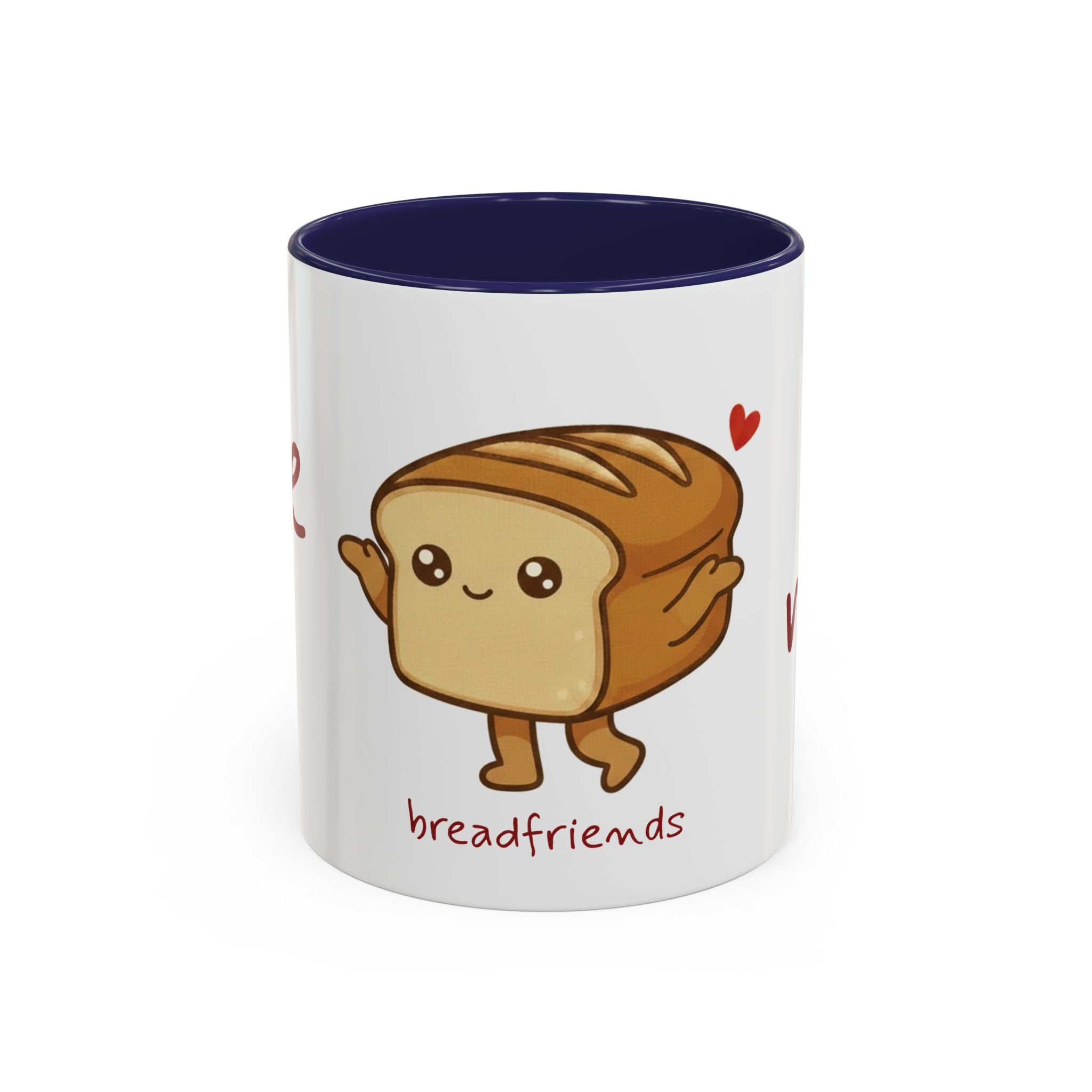 Rye Not? Walking Bread Illustration Mug | Kawaii Loaf Coffee Mug | Breadfriend