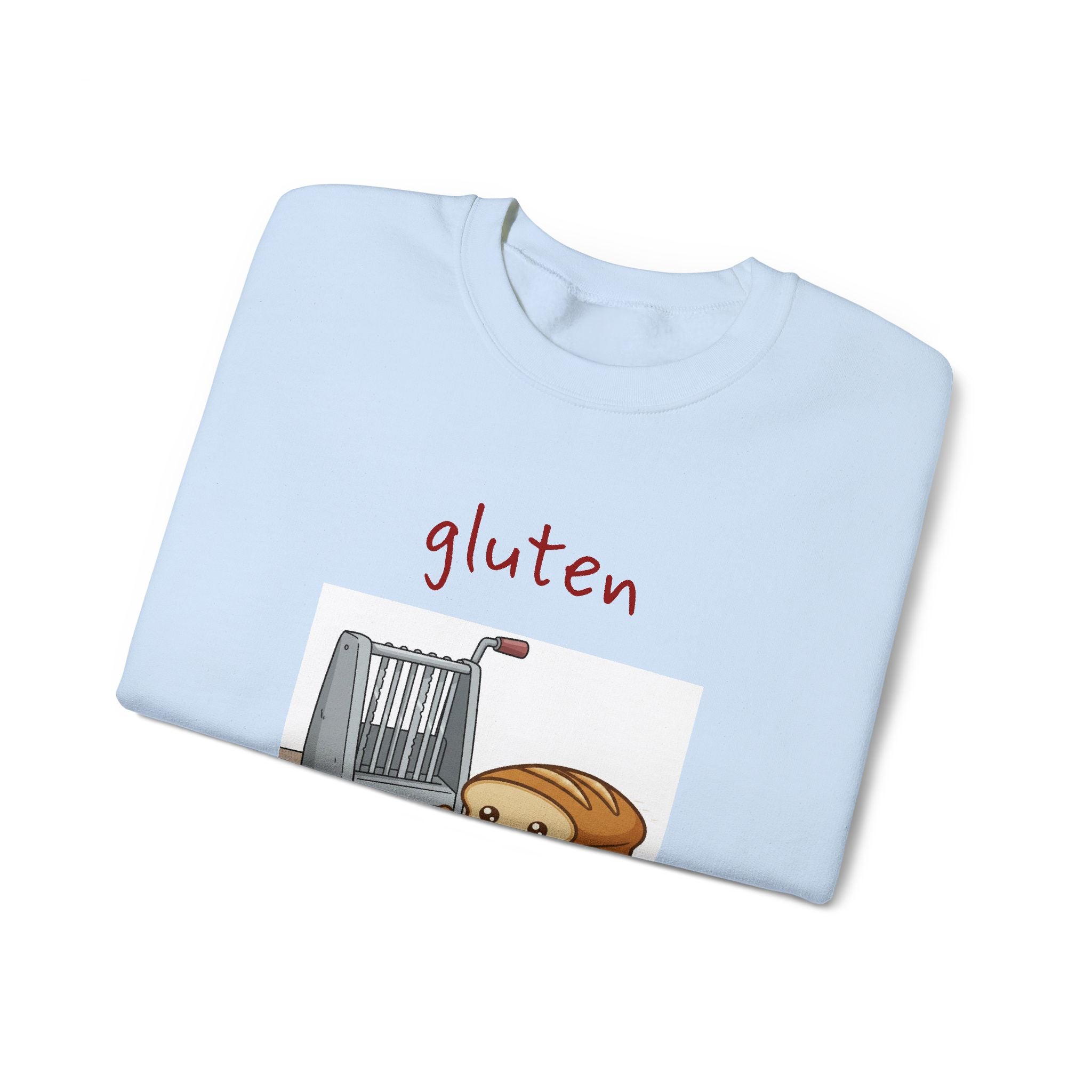 gluten for punishment Sweatshirt | Cute Bread Toaster Illustration | Breadfriend
