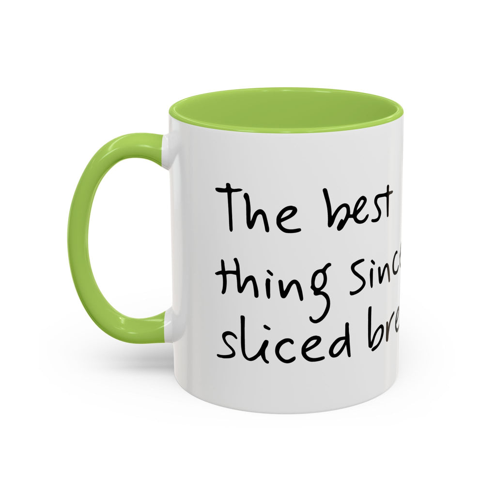 Kawaii Walking Bread Illustration Mug | Accent Coffee Mug (11oz, 15oz) | Breadfriend