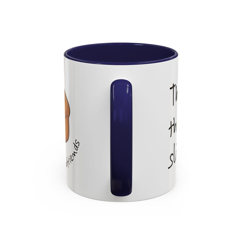 Kawaii Walking Bread Illustration Mug | Accent Coffee Mug (11oz, 15oz) | Breadfriend