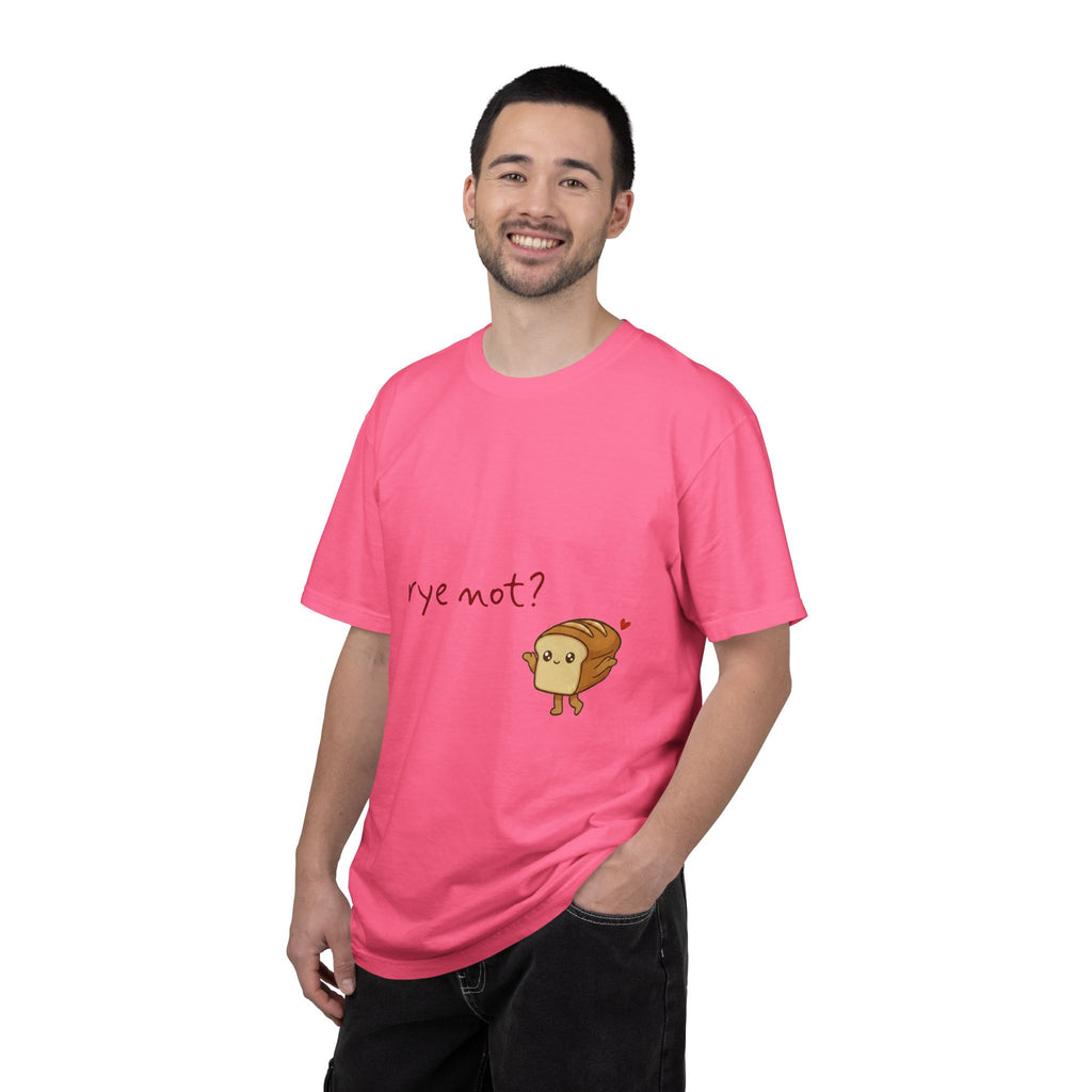Rye Not? Cartoon Bread Character T-shirt | breadfriends graphic tee