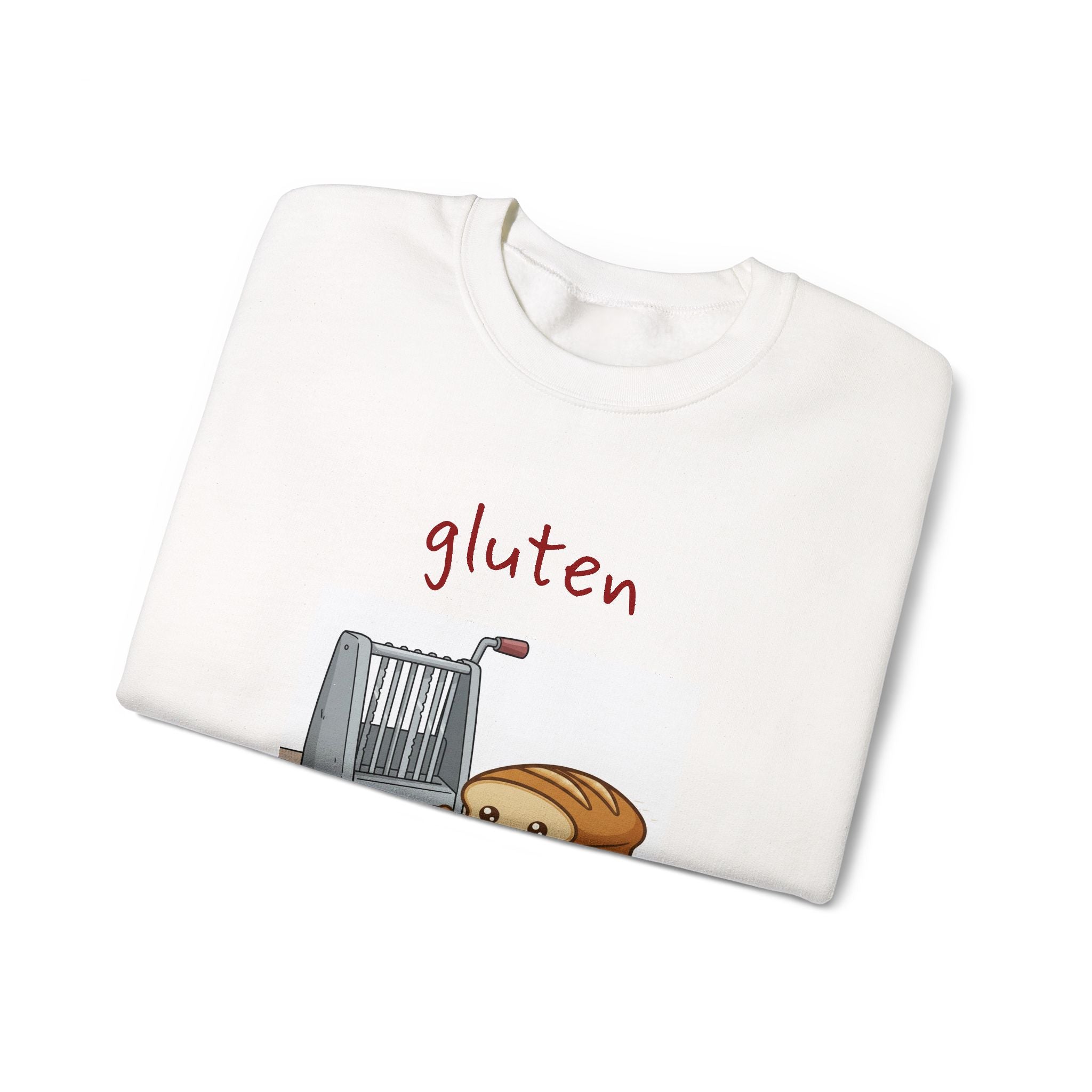 gluten for punishment Sweatshirt | Cute Bread Toaster Illustration | Breadfriend