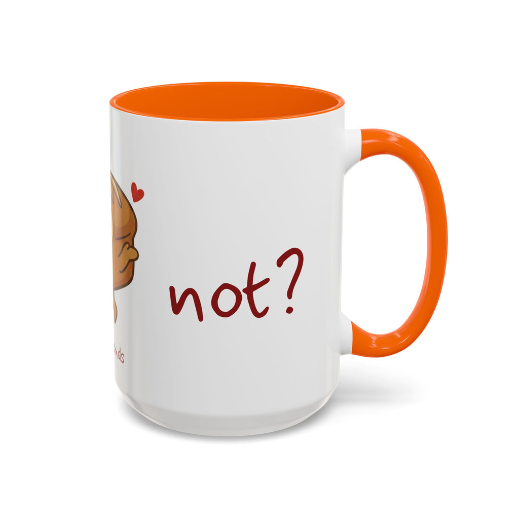 Rye Not? Walking Bread Illustration Mug | Kawaii Loaf Coffee Mug | Breadfriend