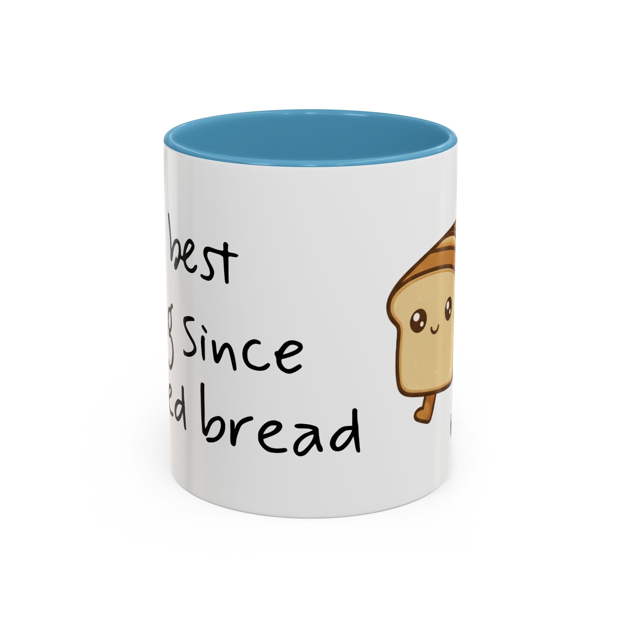 Kawaii Walking Bread Illustration Mug | Accent Coffee Mug (11oz, 15oz) | Breadfriend