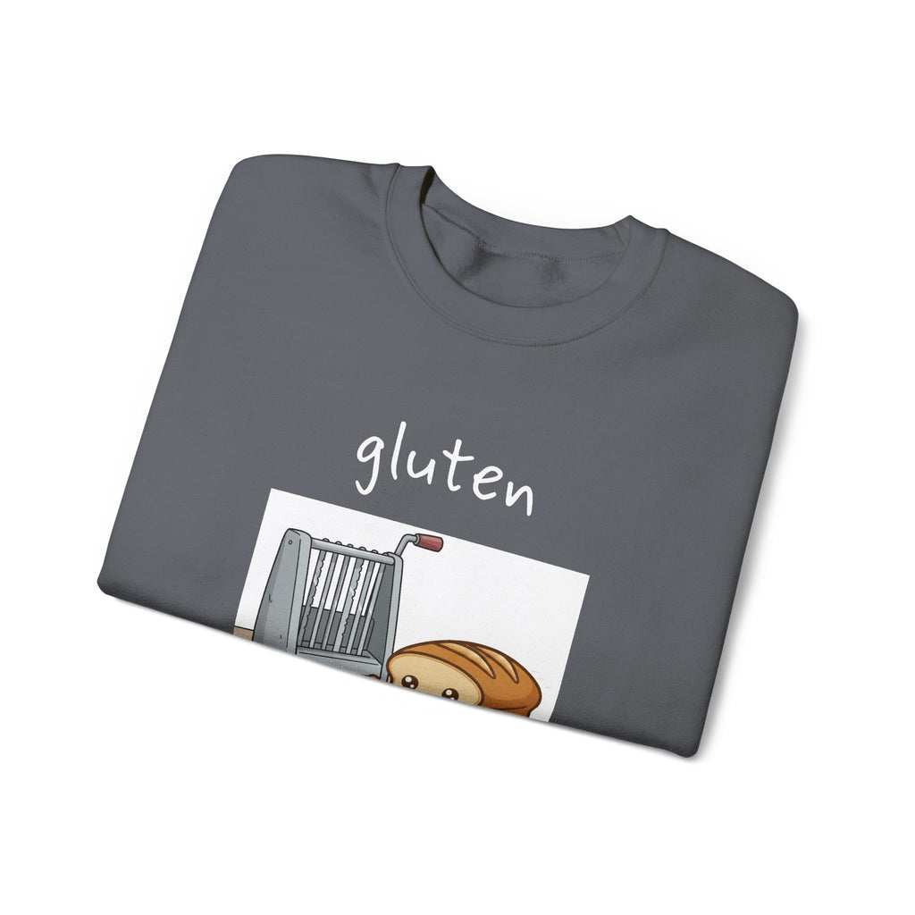 gluten for punishment Sweatshirt | Cute Bread Toaster Illustration | Breadfriend