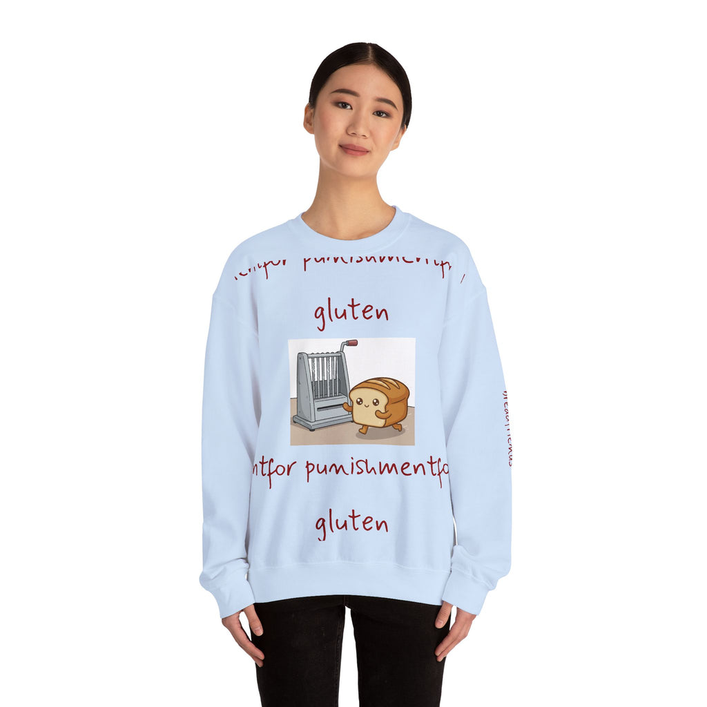 gluten for punishment Sweatshirt | Cute Bread Toaster Illustration | Breadfriend