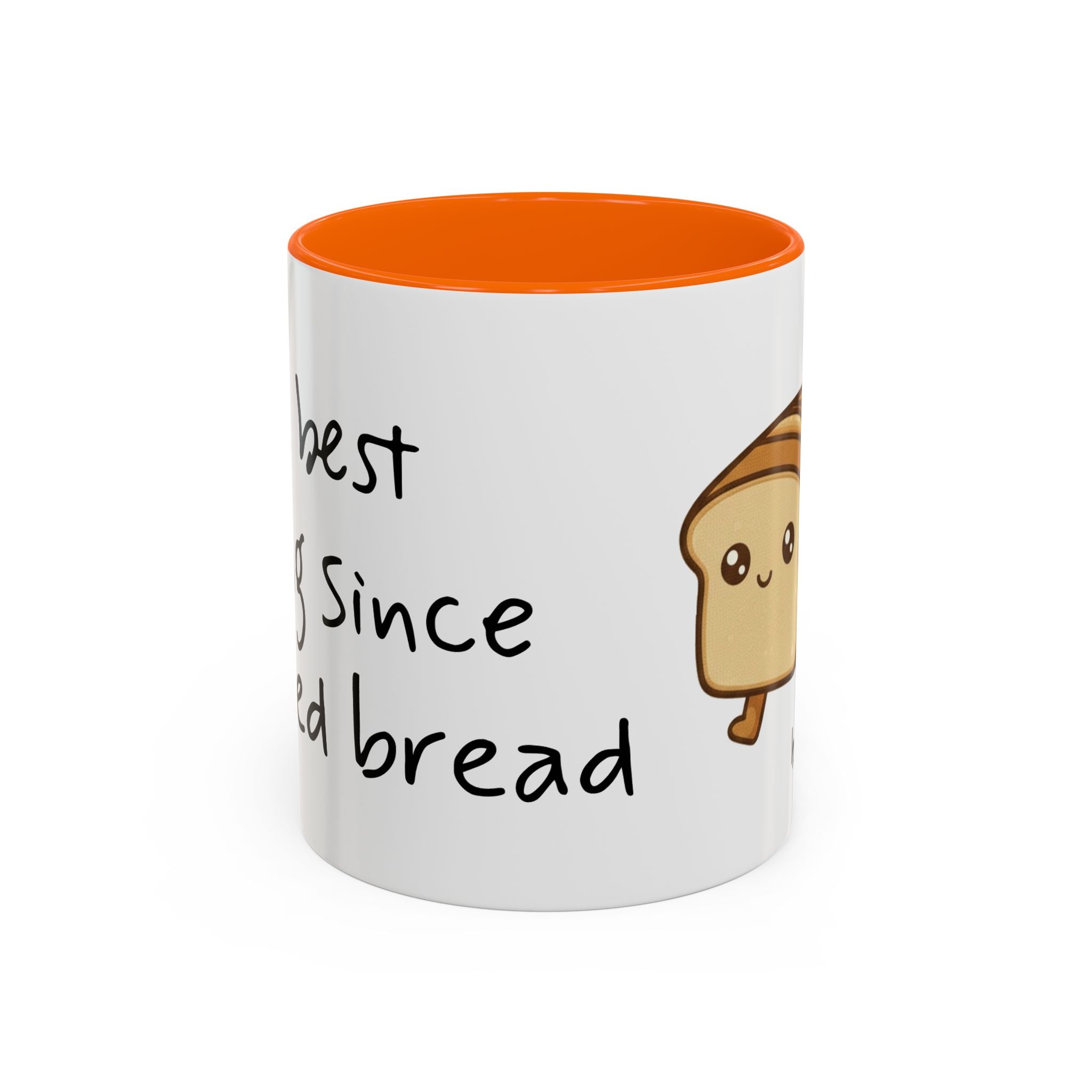 Kawaii Walking Bread Illustration Mug | Accent Coffee Mug (11oz, 15oz) | Breadfriend