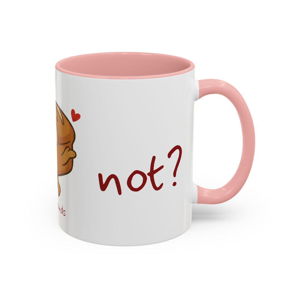 Rye Not? Walking Bread Illustration Mug | Kawaii Loaf Coffee Mug | Breadfriend