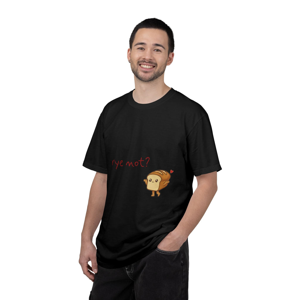 Rye Not? Cartoon Bread Character T-shirt | breadfriends graphic tee