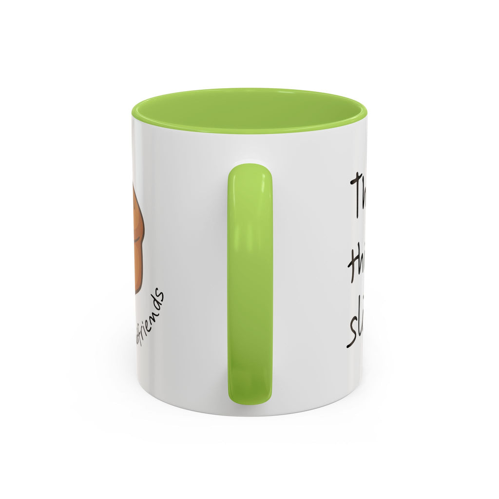 Kawaii Walking Bread Illustration Mug | Accent Coffee Mug (11oz, 15oz) | Breadfriend