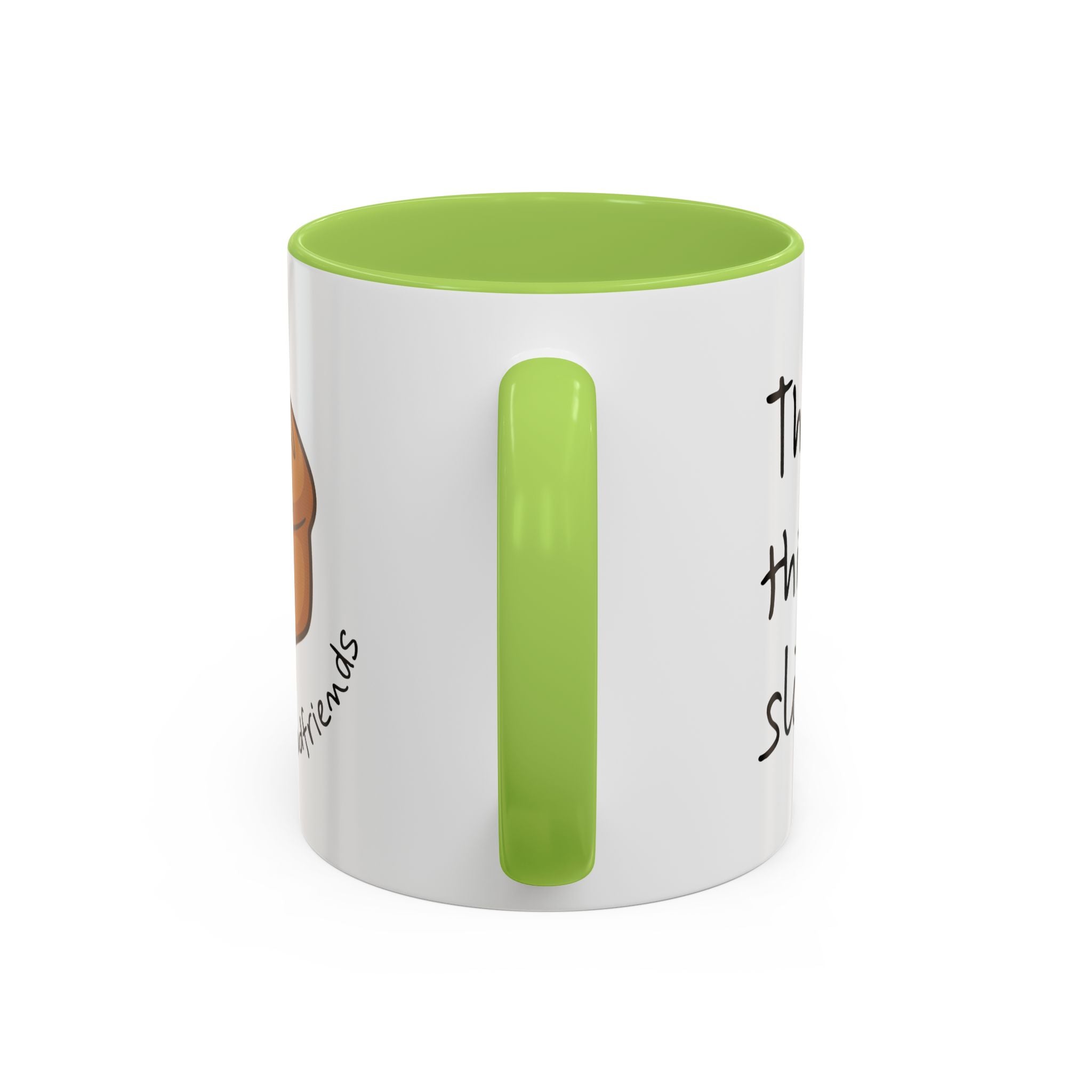 Kawaii Walking Bread Illustration Mug | Accent Coffee Mug (11oz, 15oz) | Breadfriend