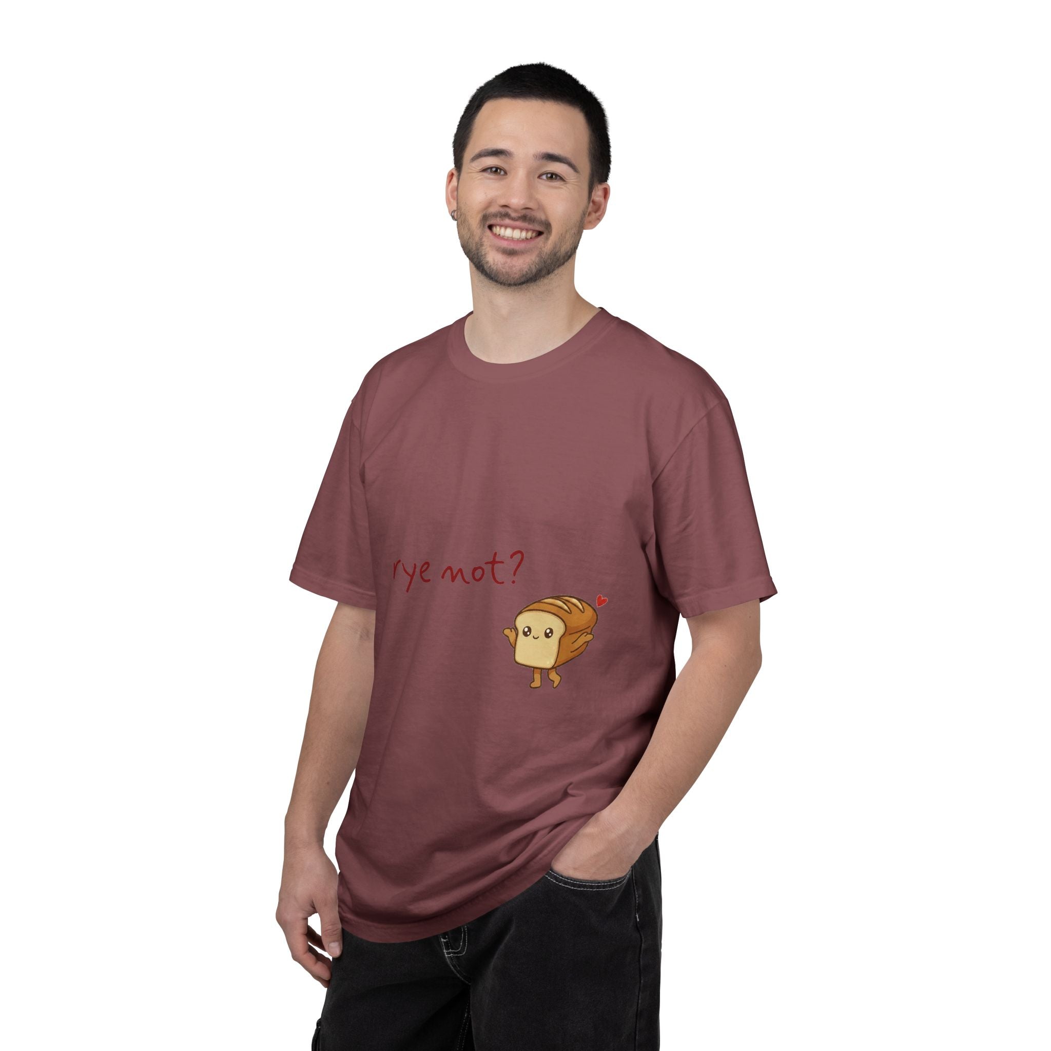 Rye Not? Cartoon Bread Character T-shirt | breadfriends graphic tee