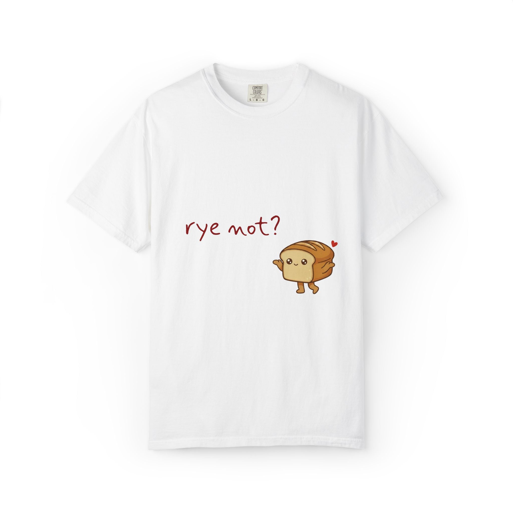 Rye Not? Cartoon Bread Character T-shirt | breadfriends graphic tee