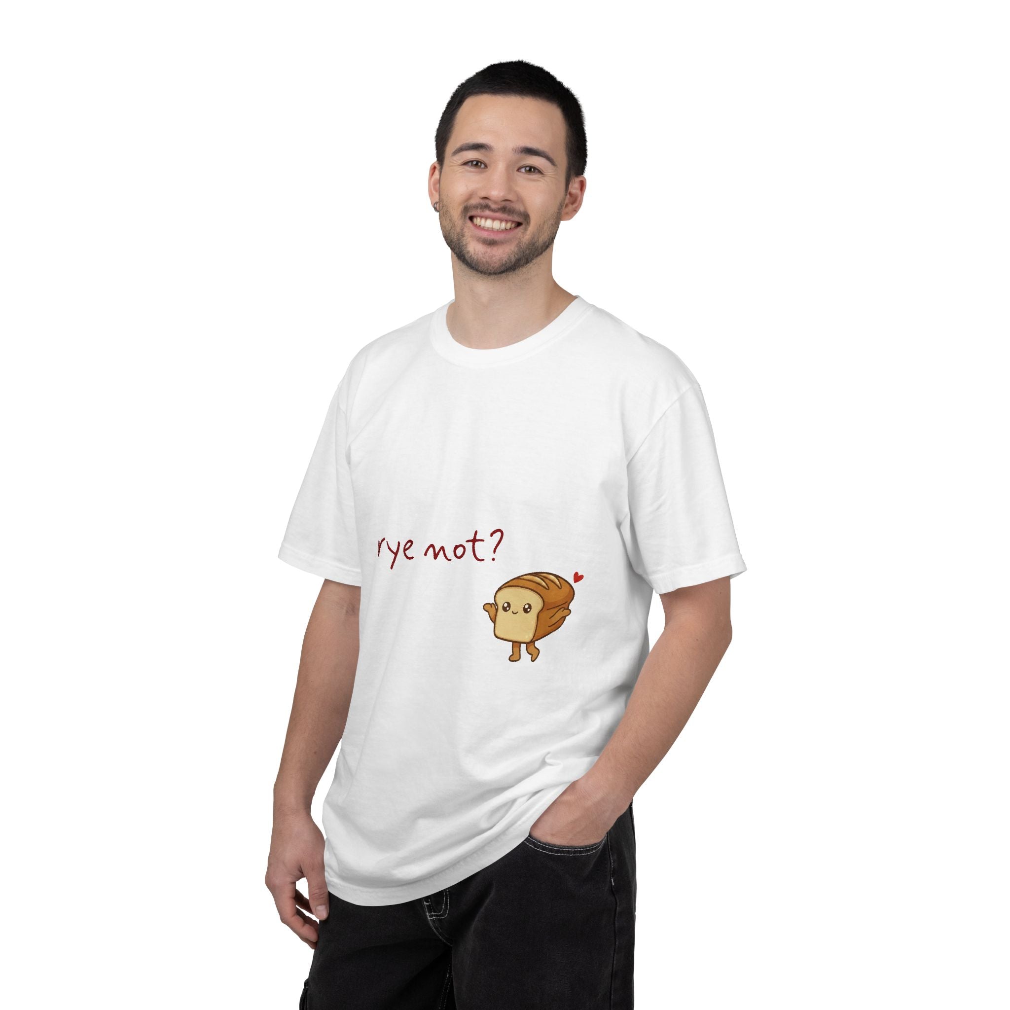 Rye Not? Cartoon Bread Character T-shirt | breadfriends graphic tee