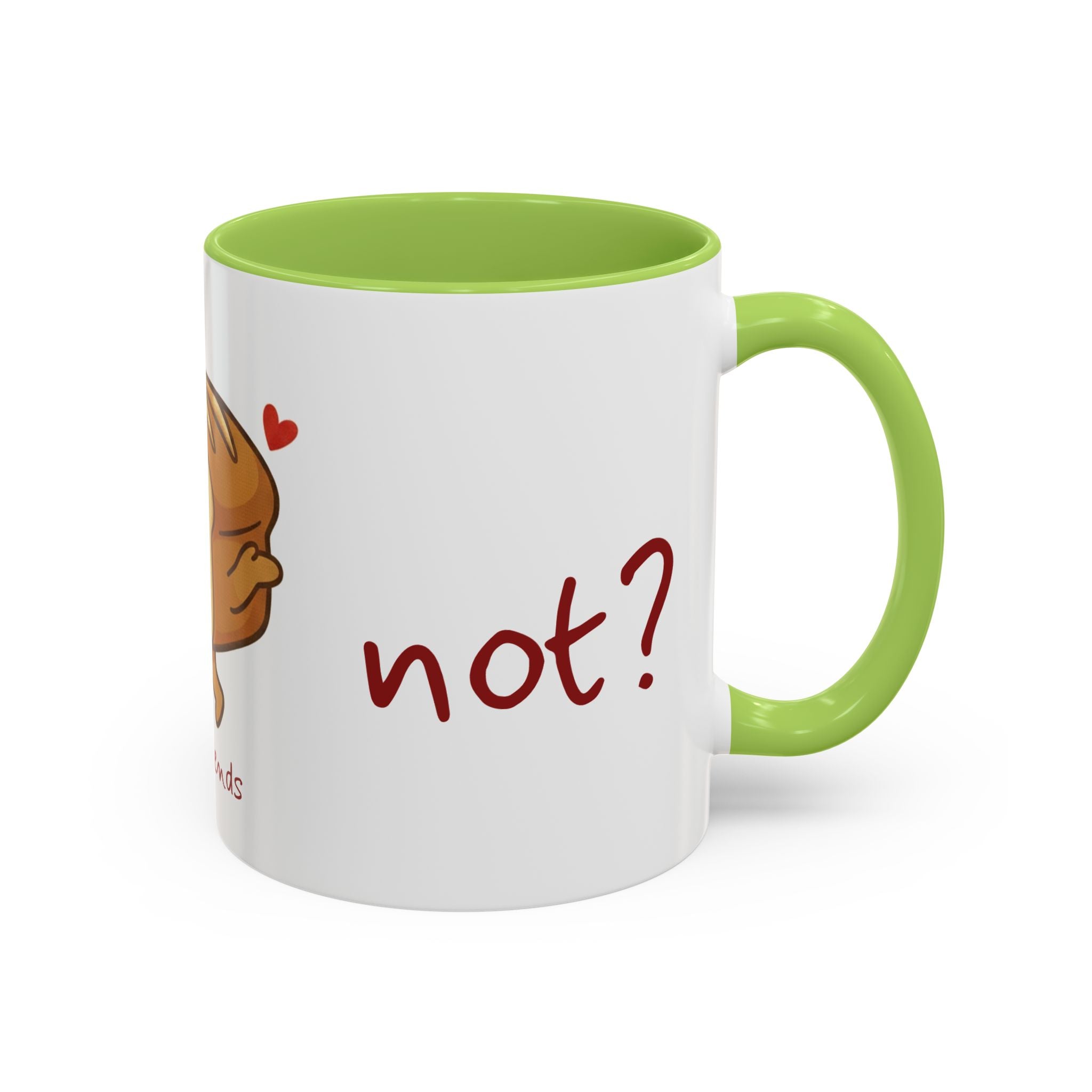 Rye Not? Walking Bread Illustration Mug | Kawaii Loaf Coffee Mug | Breadfriend