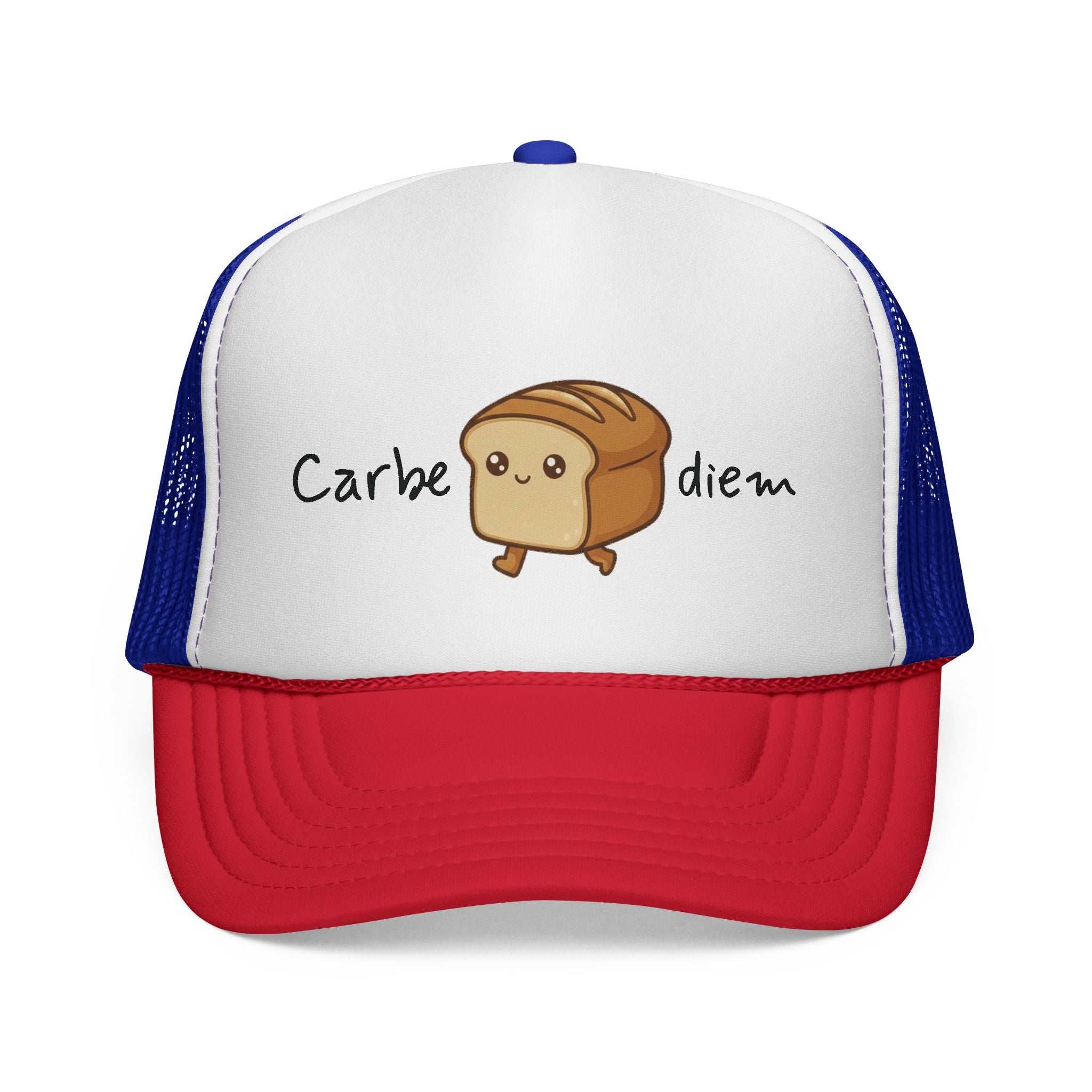 Carbe Diem Trucker Cap | cute bread hat, pun design | Breadfriend