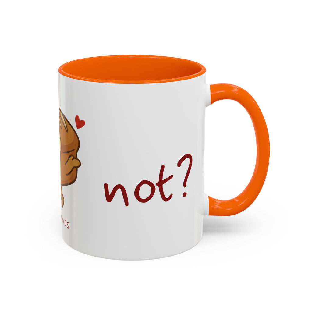 Rye Not? Walking Bread Illustration Mug | Kawaii Loaf Coffee Mug | Breadfriend