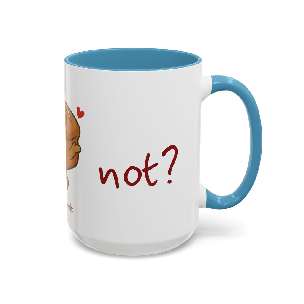 Rye Not? Walking Bread Illustration Mug | Kawaii Loaf Coffee Mug | Breadfriend