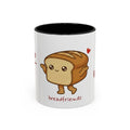 Rye Not? Walking Bread Illustration Mug | Kawaii Loaf Coffee Mug | Breadfriend