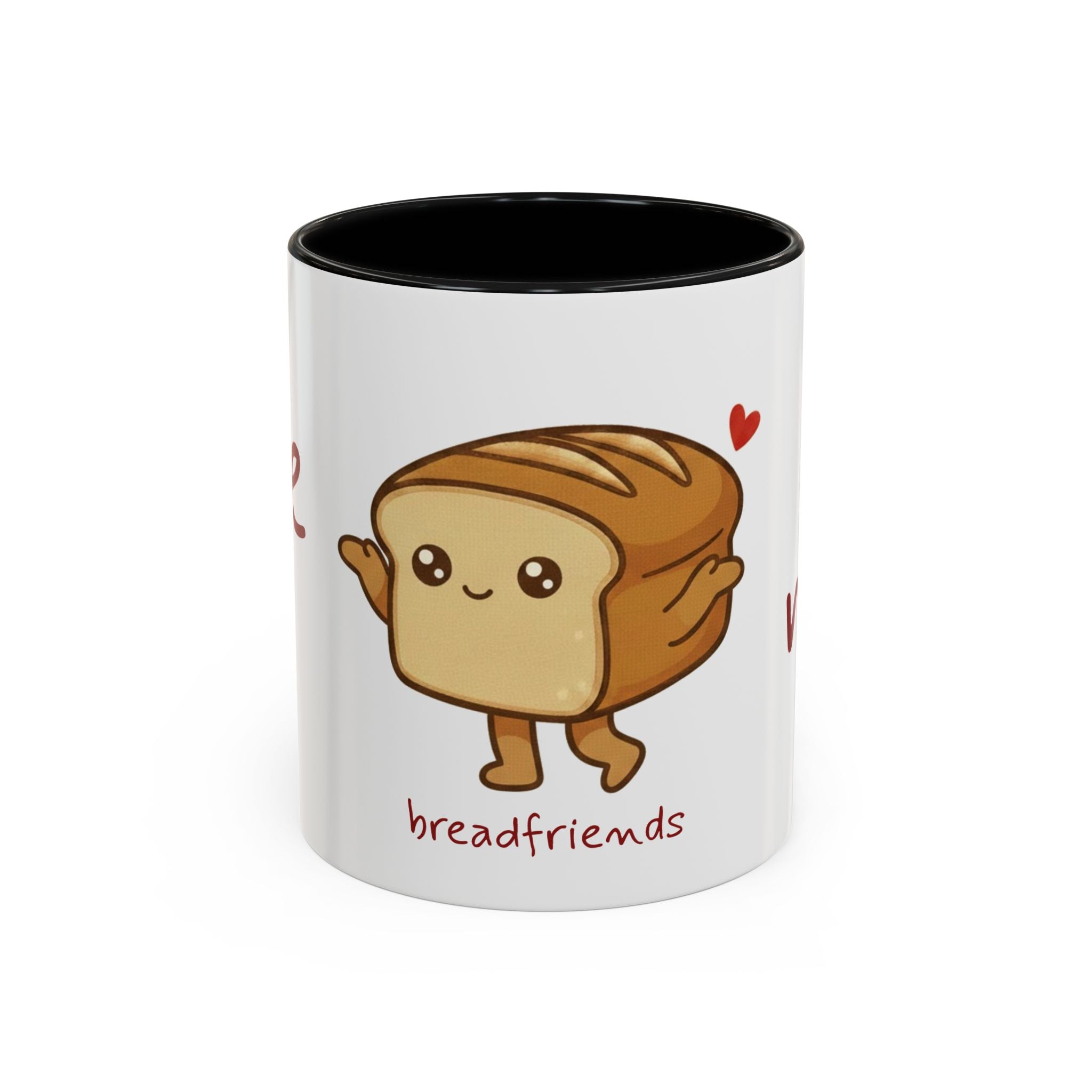 Rye Not? Walking Bread Illustration Mug | Kawaii Loaf Coffee Mug | Breadfriend