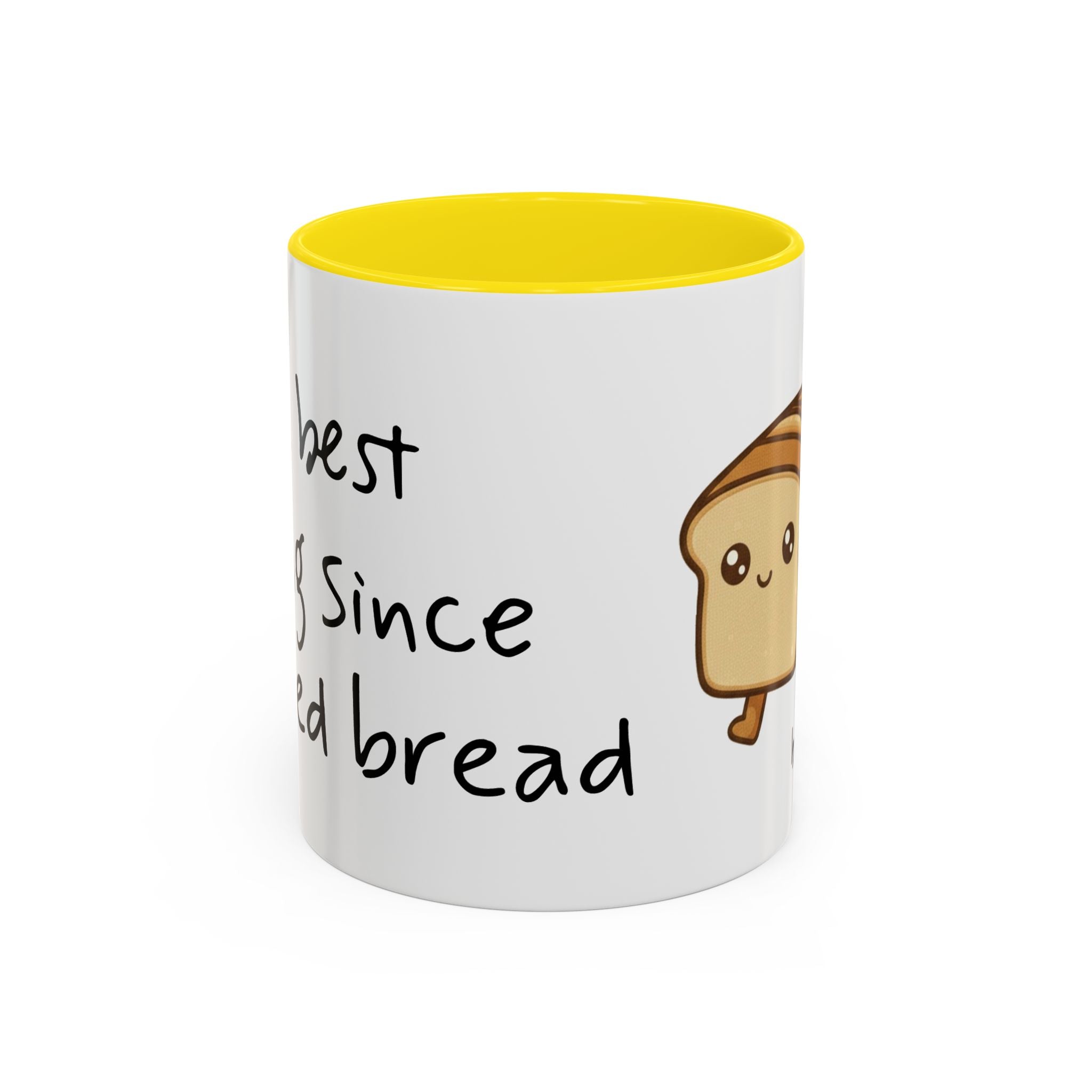 Kawaii Walking Bread Illustration Mug | Accent Coffee Mug (11oz, 15oz) | Breadfriend
