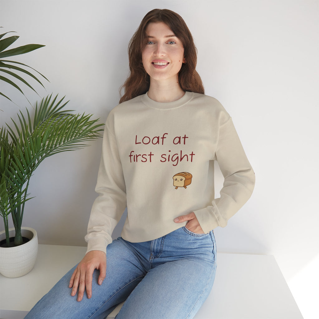 Loaf at First Sight sweatshirt | Cute Bread Pun Crewneck | Breadfriend!