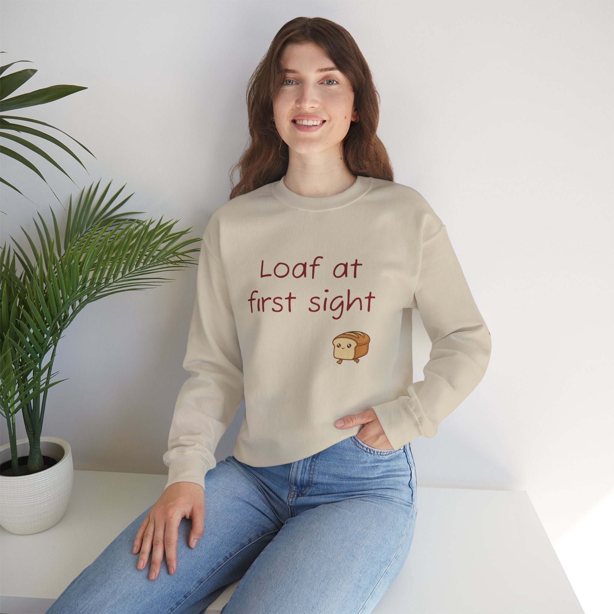 Loaf at First Sight sweatshirt | Cute Bread Pun Crewneck | Breadfriend!