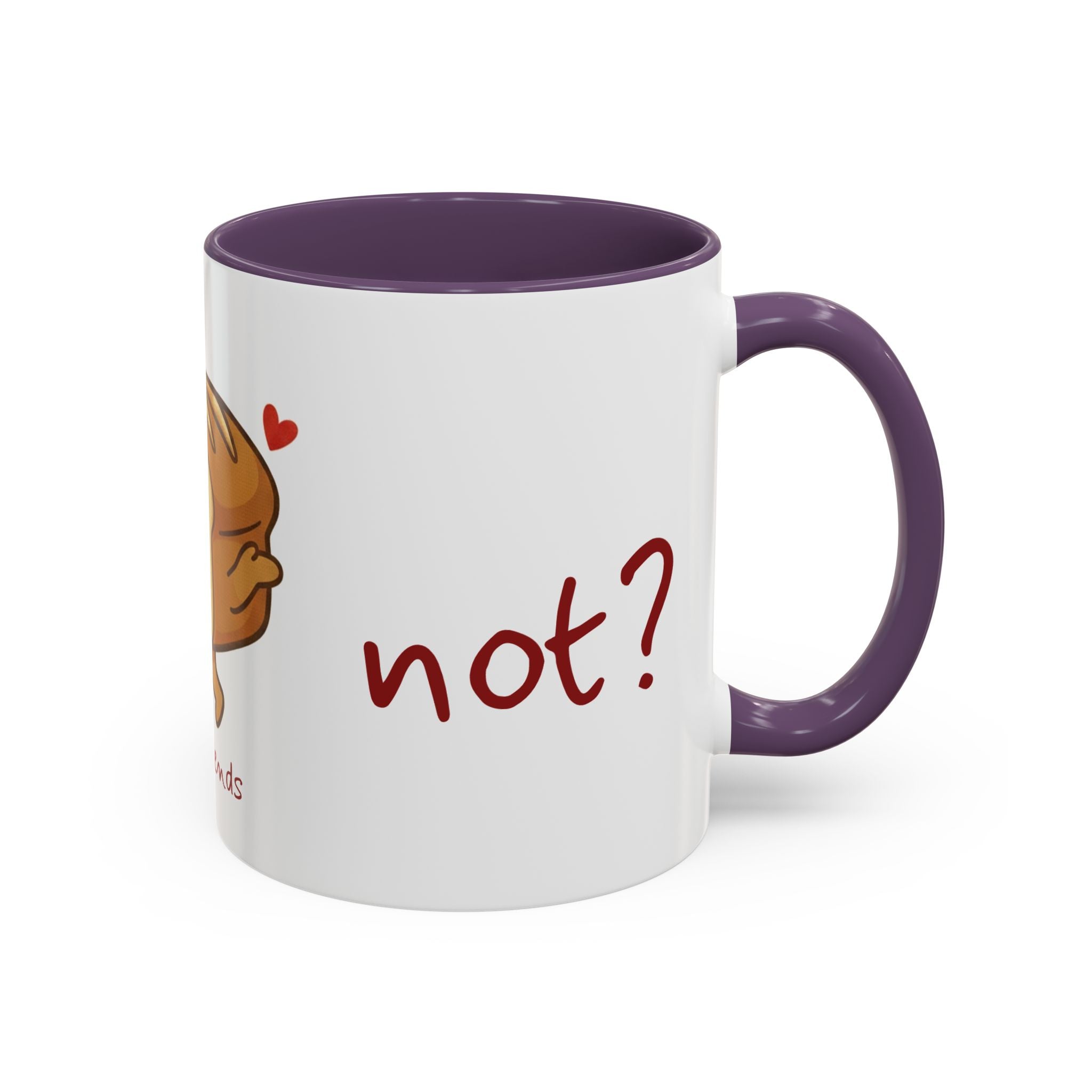 Rye Not? Walking Bread Illustration Mug | Kawaii Loaf Coffee Mug | Breadfriend