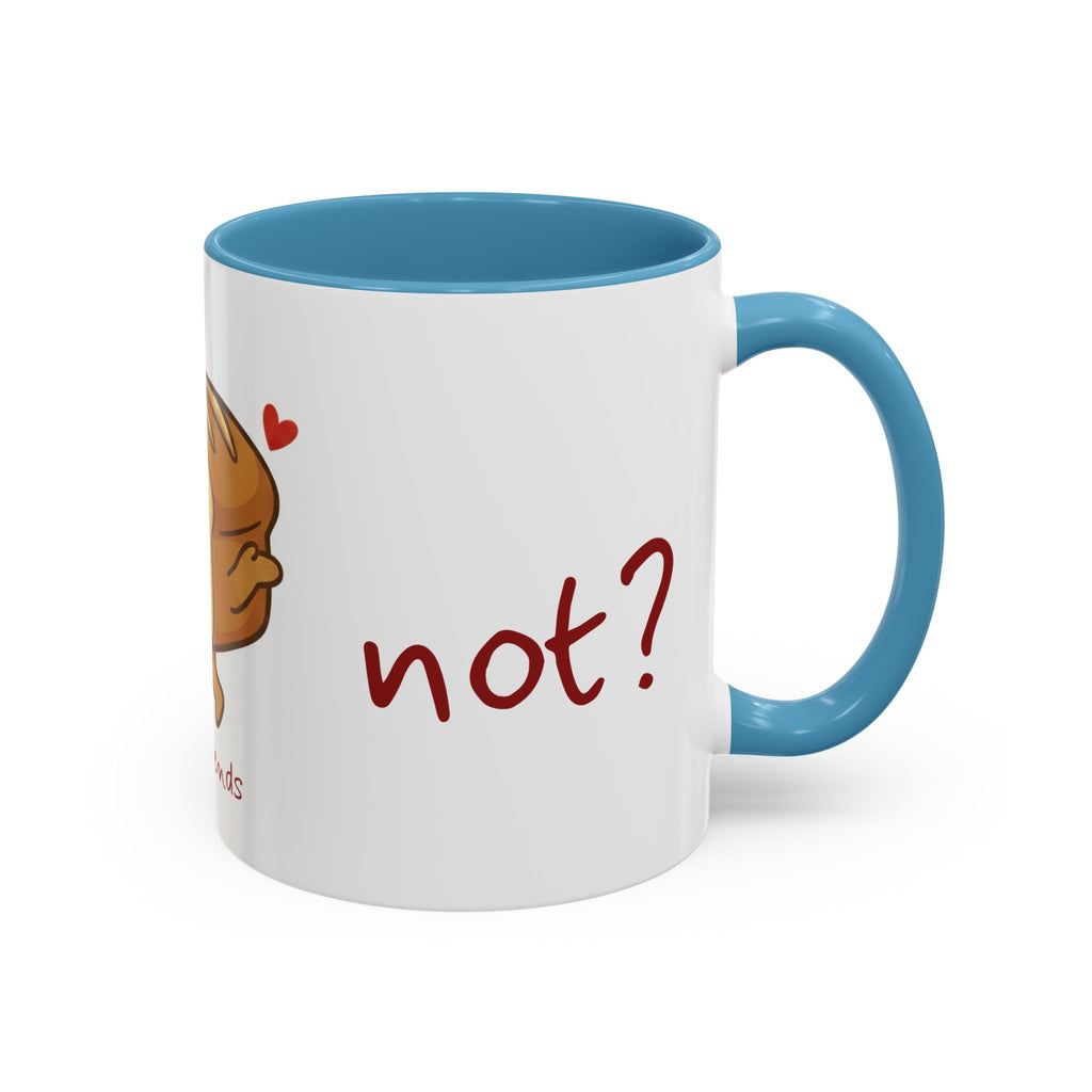 Rye Not? Walking Bread Illustration Mug | Kawaii Loaf Coffee Mug | Breadfriend