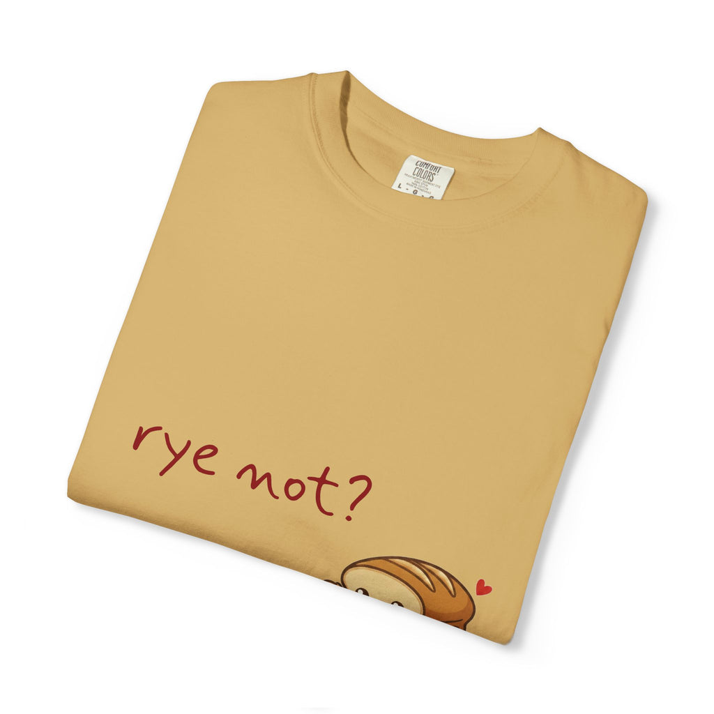 Rye Not? Cartoon Bread Character T-shirt | breadfriends graphic tee