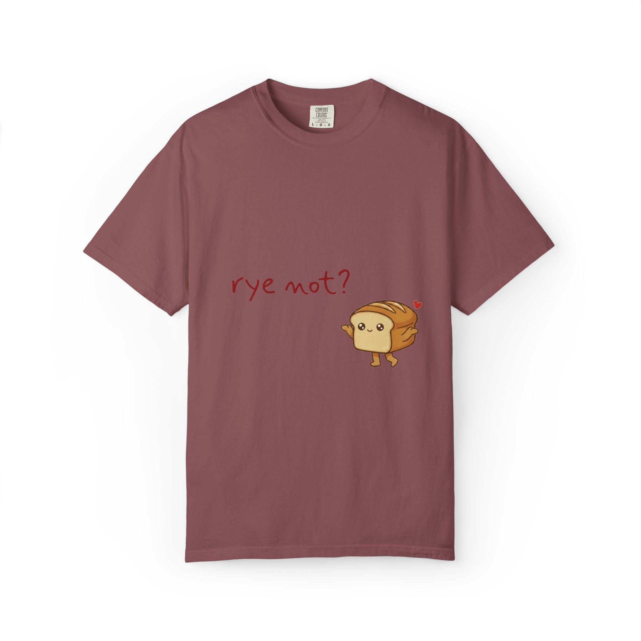 Rye Not? Cartoon Bread Character T-shirt | breadfriends graphic tee