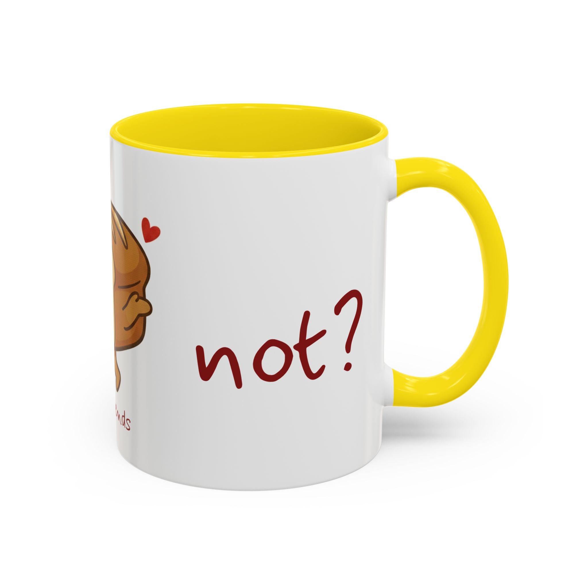 Rye Not? Walking Bread Illustration Mug | Kawaii Loaf Coffee Mug | Breadfriend