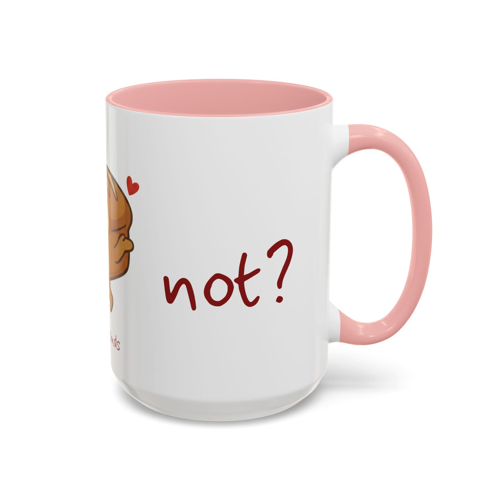 Rye Not? Walking Bread Illustration Mug | Kawaii Loaf Coffee Mug | Breadfriend
