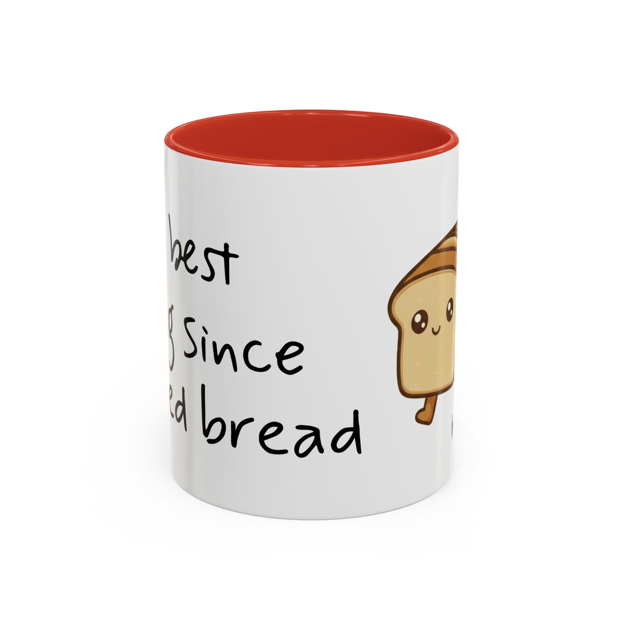 Kawaii Walking Bread Illustration Mug | Accent Coffee Mug (11oz, 15oz) | Breadfriend