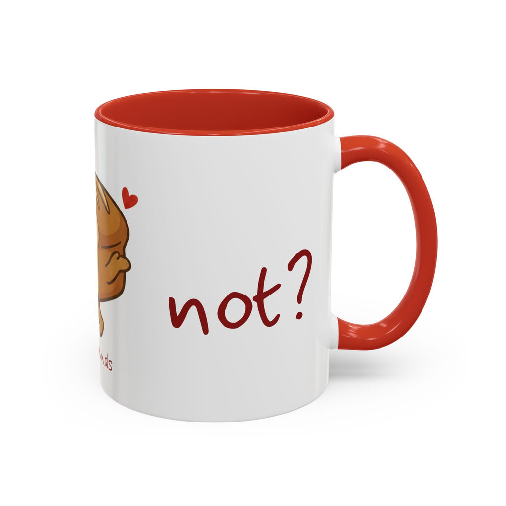 Rye Not? Walking Bread Illustration Mug | Kawaii Loaf Coffee Mug | Breadfriend