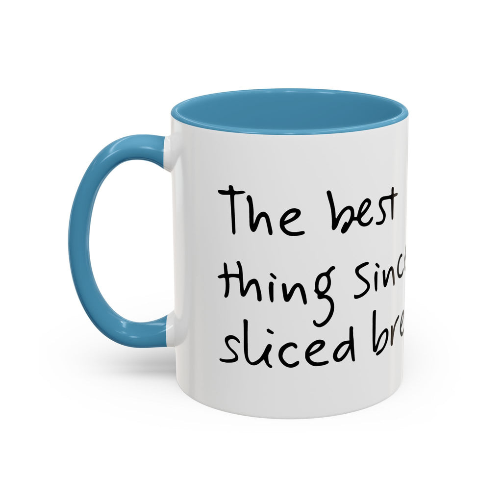 Kawaii Walking Bread Illustration Mug | Accent Coffee Mug (11oz, 15oz) | Breadfriend