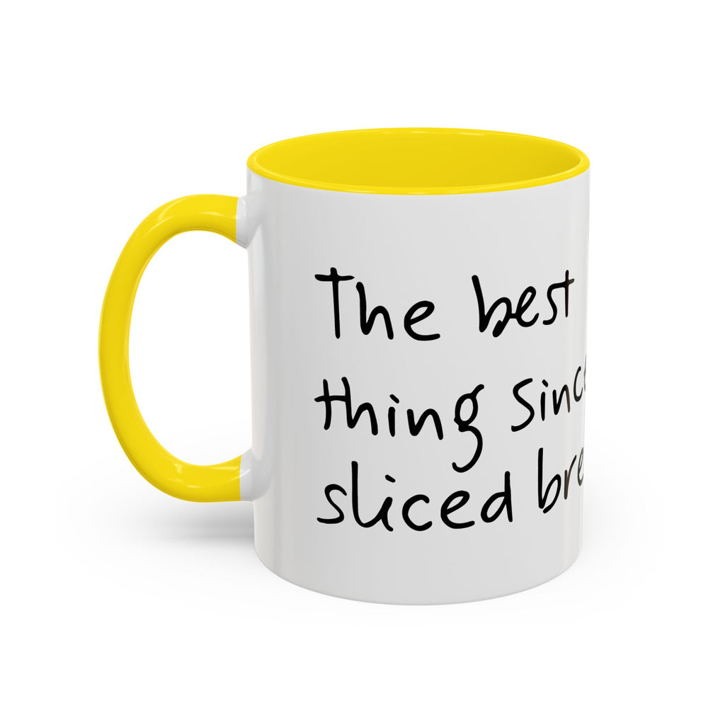 Kawaii Walking Bread Illustration Mug | Accent Coffee Mug (11oz, 15oz) | Breadfriend