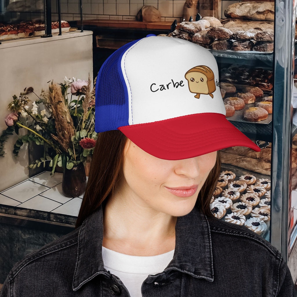 Carbe Diem Trucker Cap | cute bread hat, pun design | Breadfriend