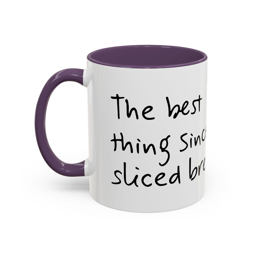 Kawaii Walking Bread Illustration Mug | Accent Coffee Mug (11oz, 15oz) | Breadfriend